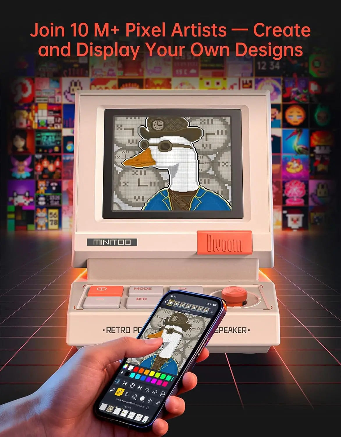 Retro PC-style computer speakers