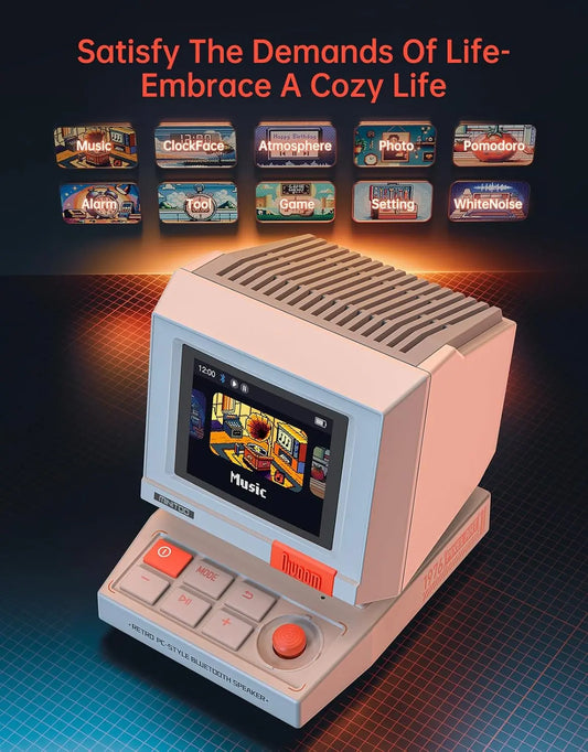 Retro PC-style computer speakers