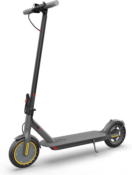 A powerful 350W electric scooter with a maximum speed of 19 miles per hour and a range of 15-19 miles