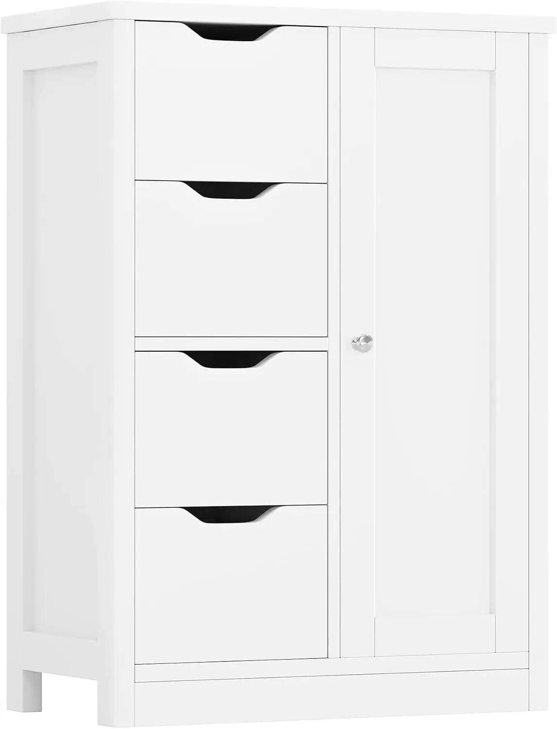 Bathroom storage cabinet with door and shelf