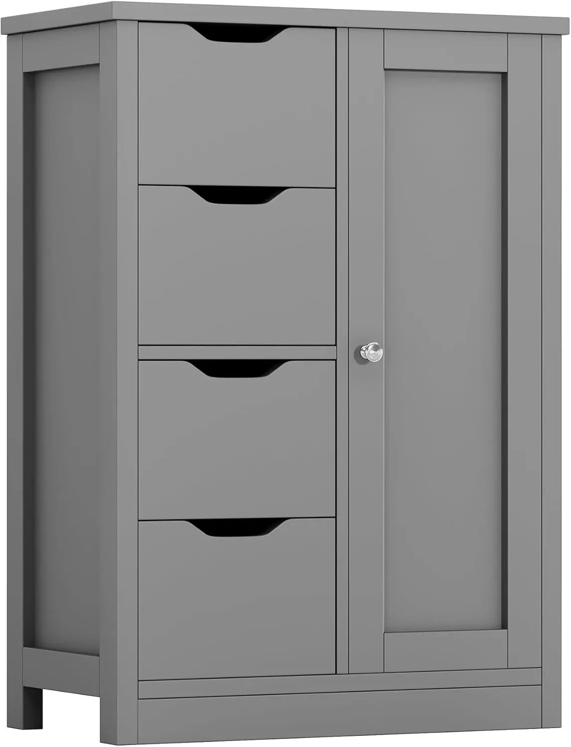 Bathroom storage cabinet with door and shelf