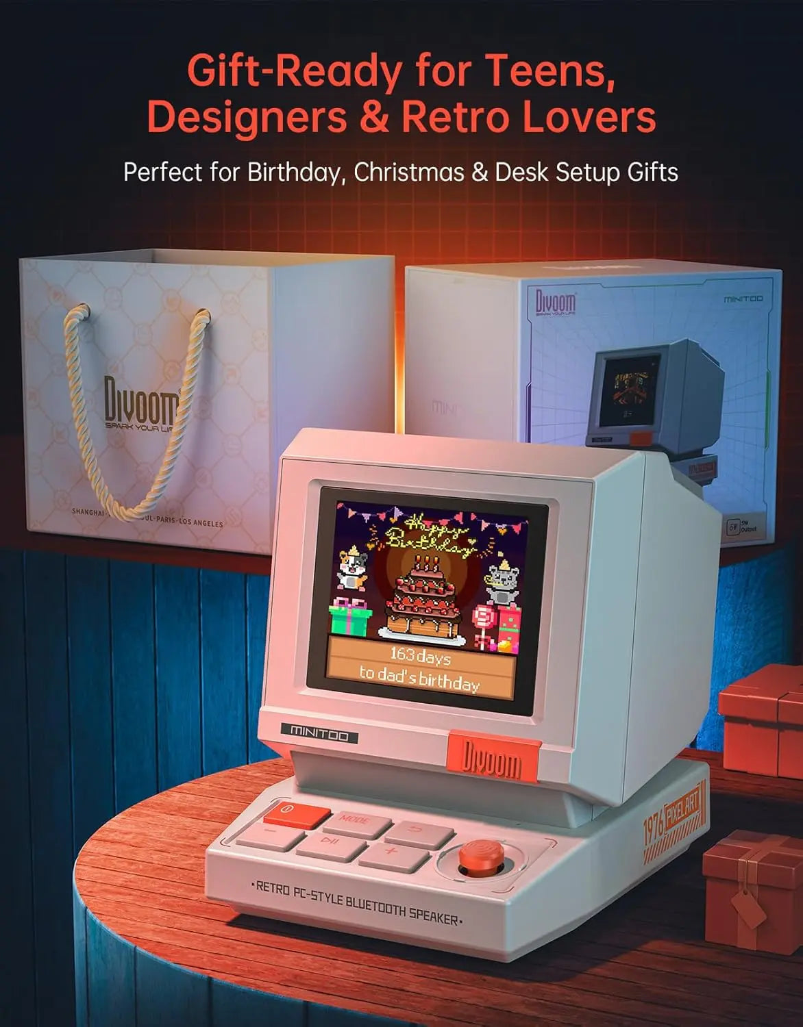 Retro PC-style computer speakers