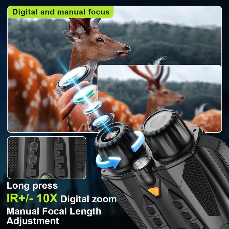 NiteHawk 4K Night Vision Goggles with Compass