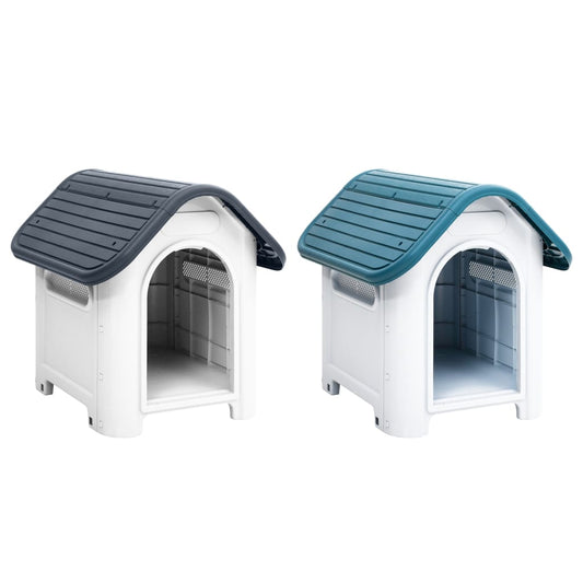 Dog House Garden Dog Kennel Small Pet Cage Puppy Shelter Polypropylene